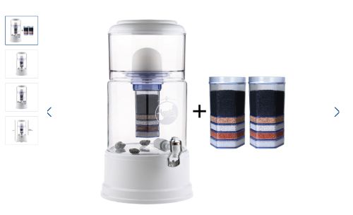 Einsteigerpaket AcalaQuell® Smart - Kristallklar in weiß - Screenshot-Website