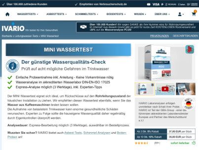 Gesundes Wasser - Wassertests durch ein Labor machen lassen