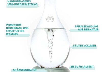 Bild 2 Mayu Swirl Karaffe Features - Wasser energetisieren